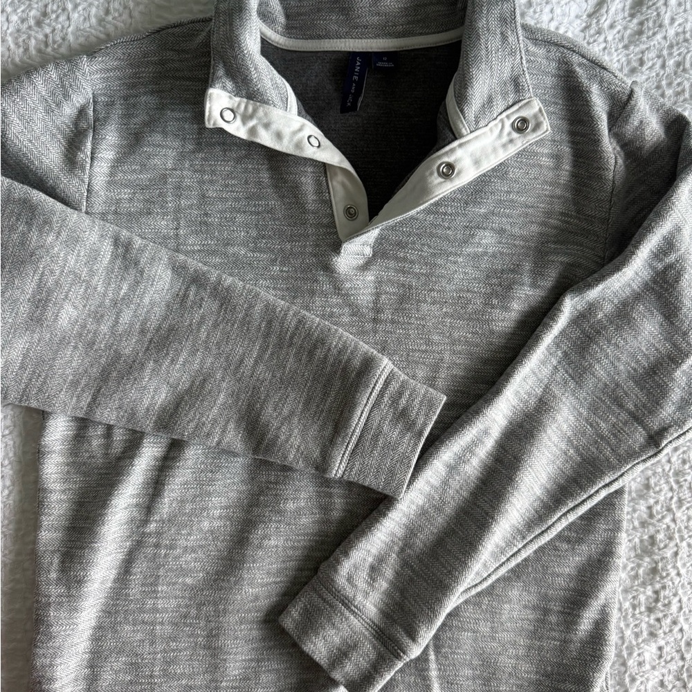 Janie and Jack Gray Heather Sweater